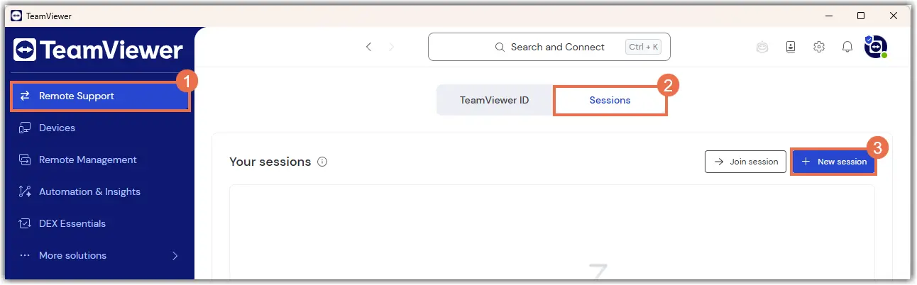 access tab sessions full client