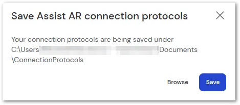 Save Assist AR Connection Protocols