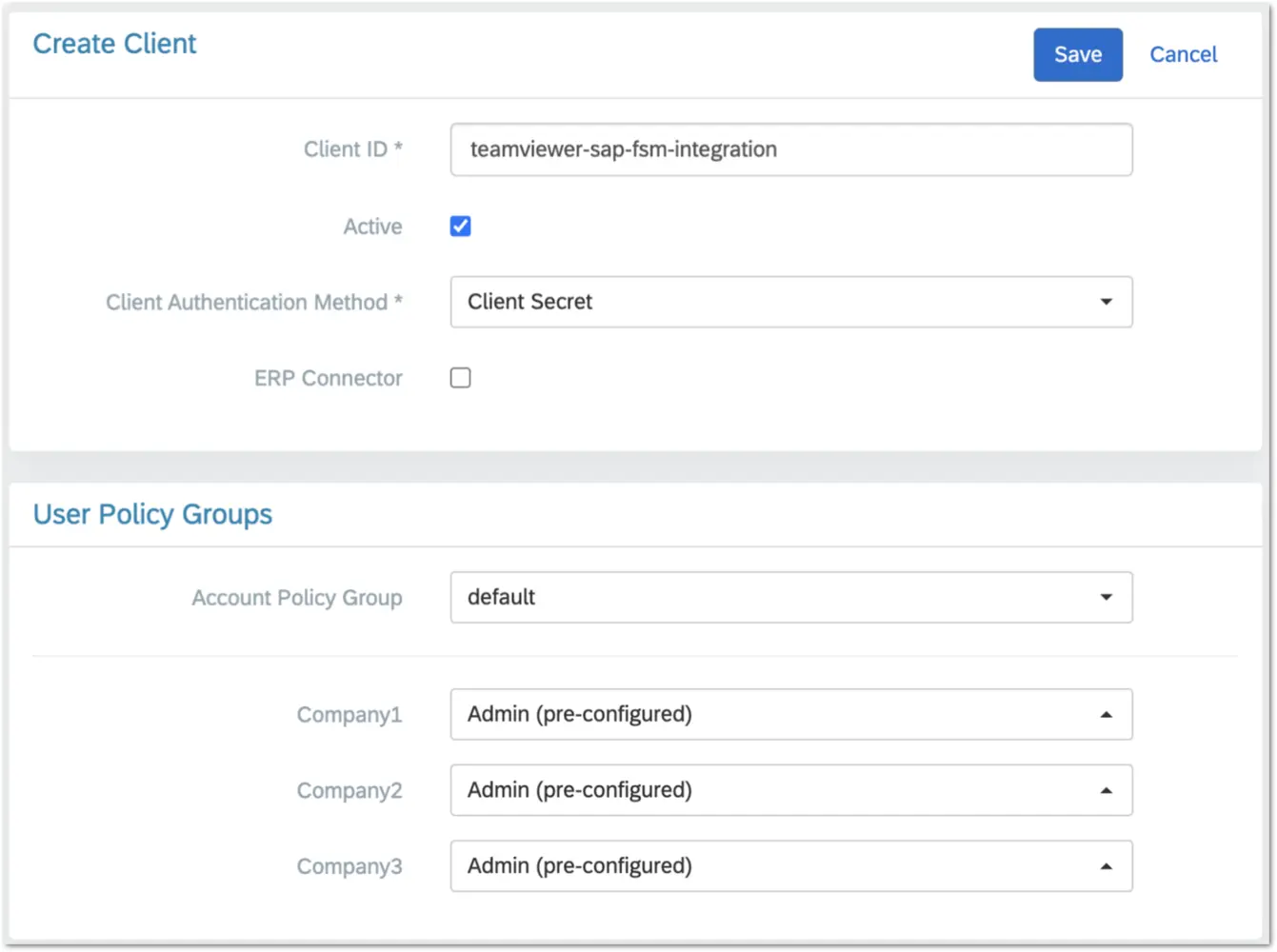Generate Sapfsm Create Client