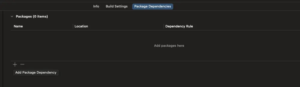 Package Dependencies