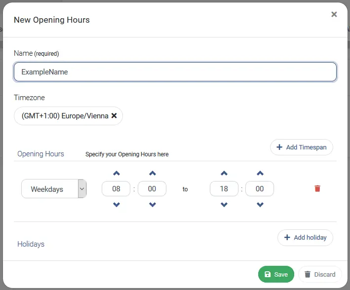 Newdocsimg Css Configuration Settings Opening Hours Create New