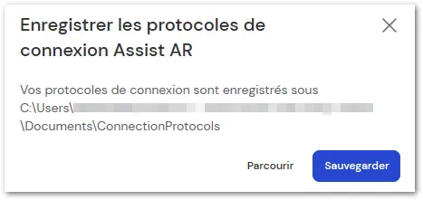 Enregistrer Les Protocoles De Connexion Assist Ar