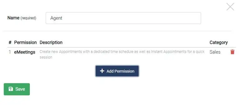 Settings Usermgmt Role Agent