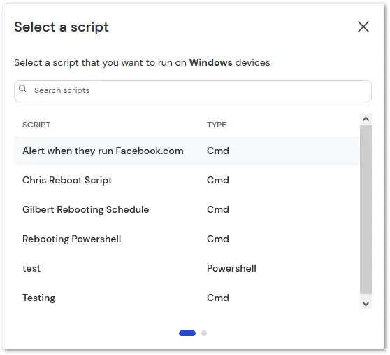 Execute Script 2