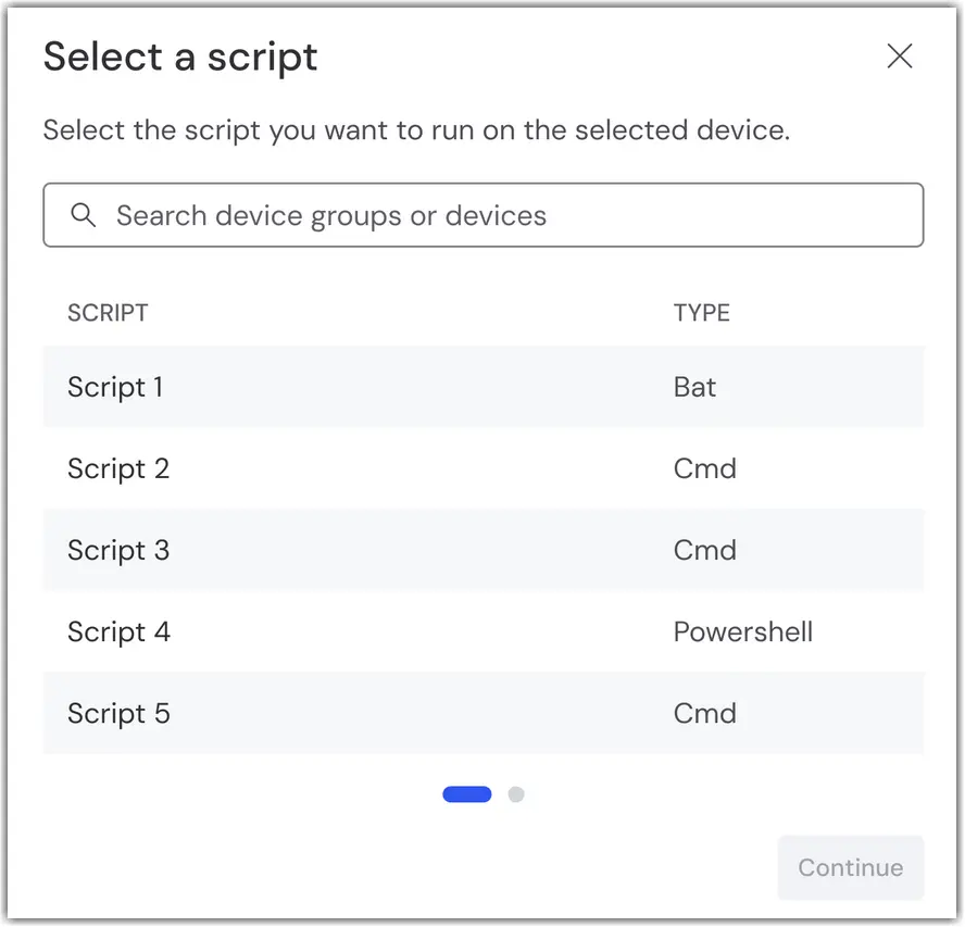 Execute Scripts Individual 1