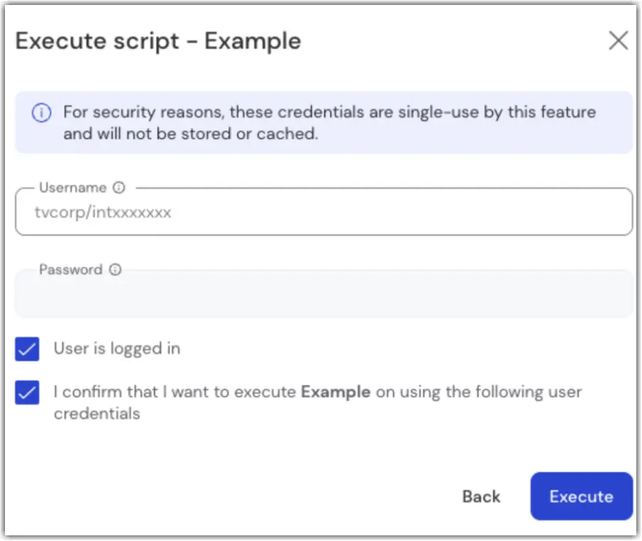 Execute Scripts Individual 2
