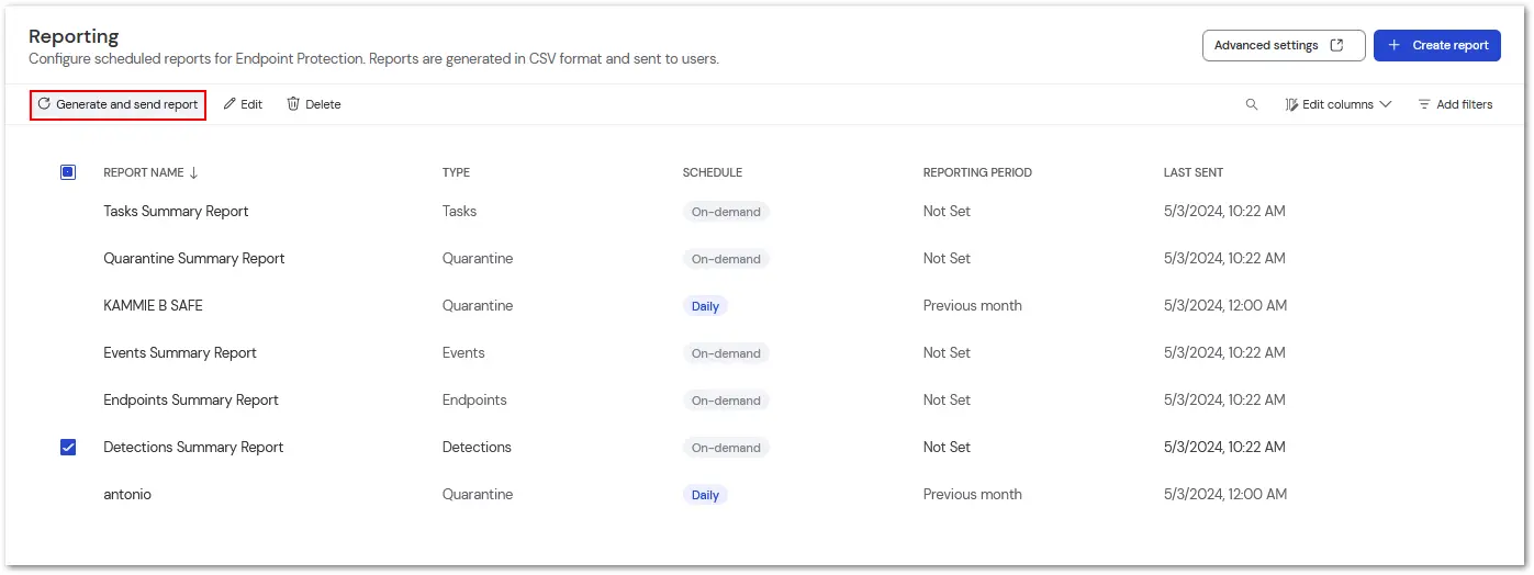 Enp Generate Report