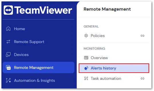 Alerts History