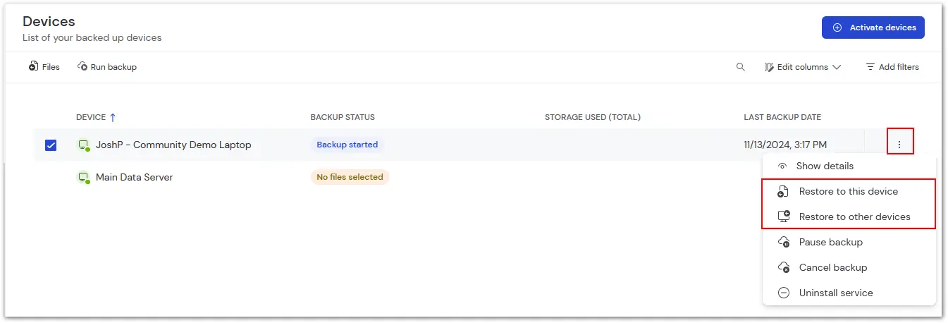Backup Restore 2
