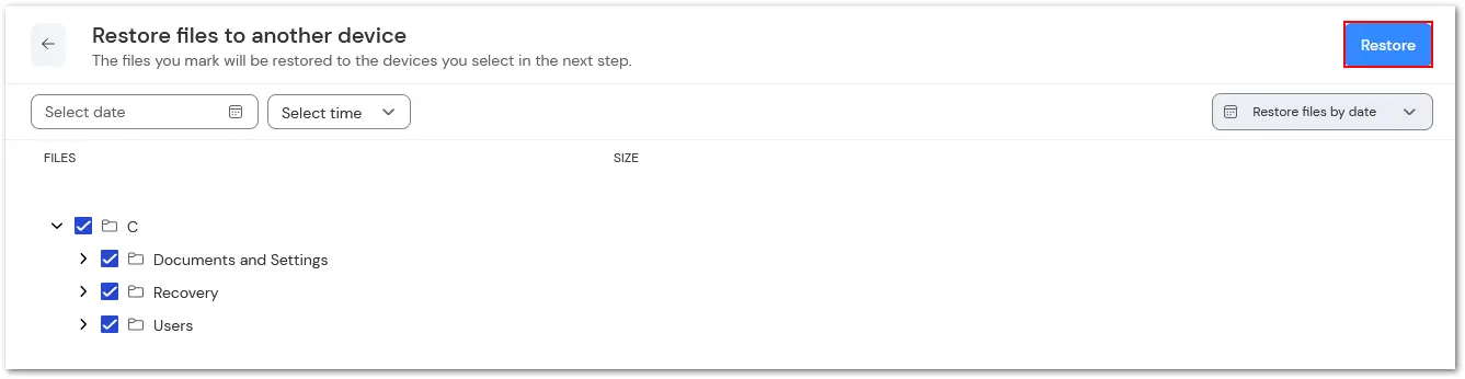 Backup Restore 3