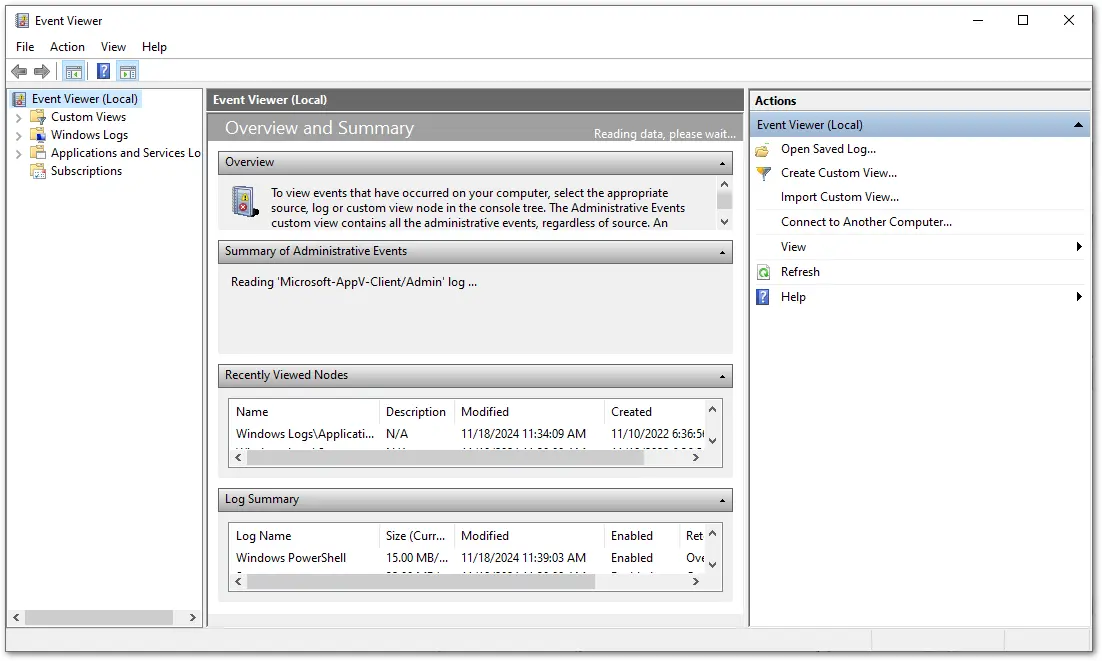 Event Viewer