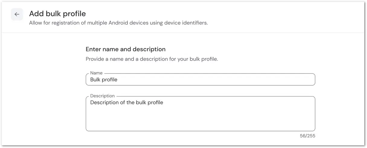 Bulk Enroll Step 1