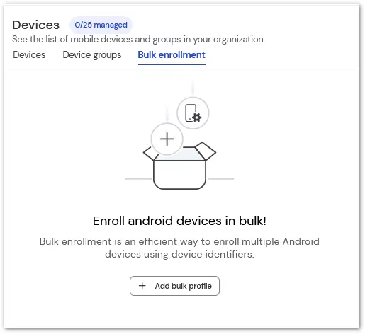 Bulk Enrollment Start
