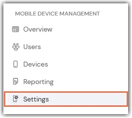 Mdm Settings