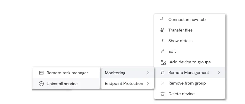 Uninstall Remote Management 3