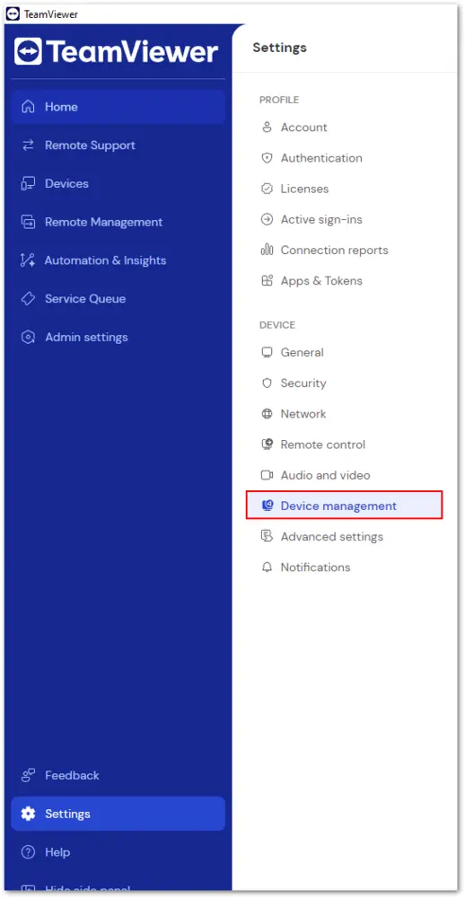 Uninstall Remote Management
