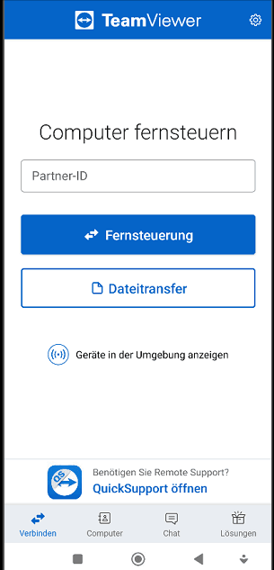 TeamViewer Mobile Anmeldeanfrage Push Benachrichtigung