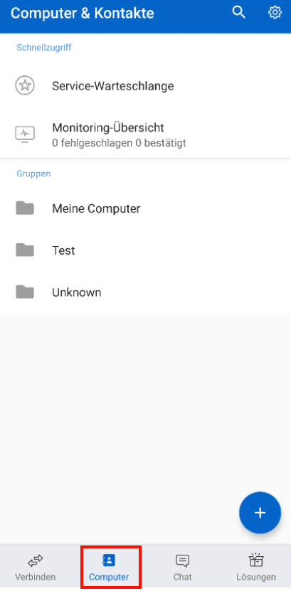 Android Verbindungsaufbau