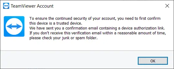 Trusted Device Message