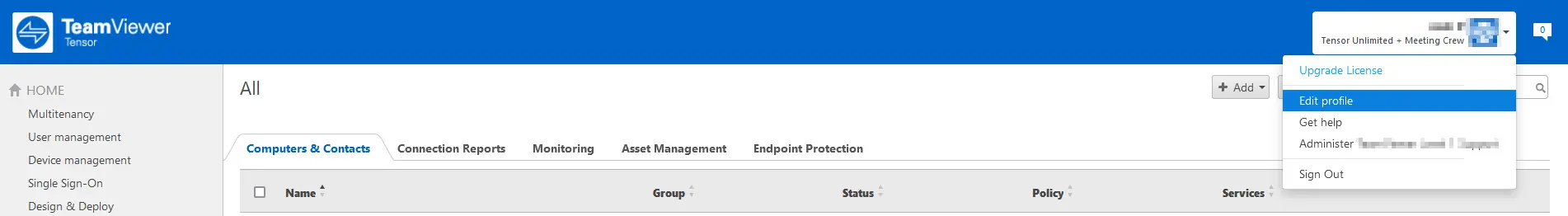 2021 09 30 08 43 47 TeamViewer Management Console E2 80 94 Mozilla Firefox