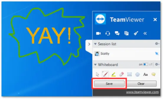 How To Save TeamViewer Whiteboard Drawings