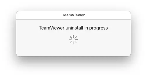 Tv Uninstall In Progress