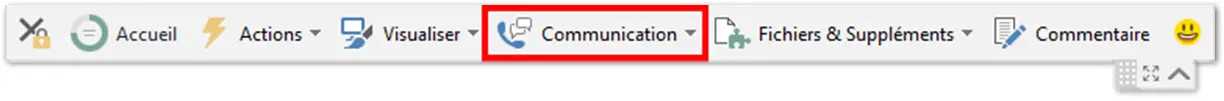 Barre D'Outils Communication