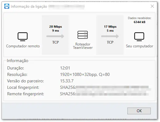 Informa C3 A7 C3 B5Es Sobre A Conex C3 A3O Fluxo De Dados Da Sess C3 A3O Remota TeamViewer