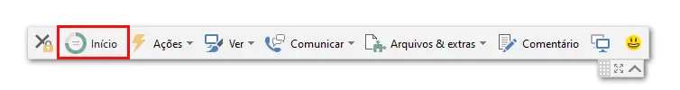 Barra De Ferramentas Da Sess C3 A3O Remota Do TeamViewer In C3 Adcio