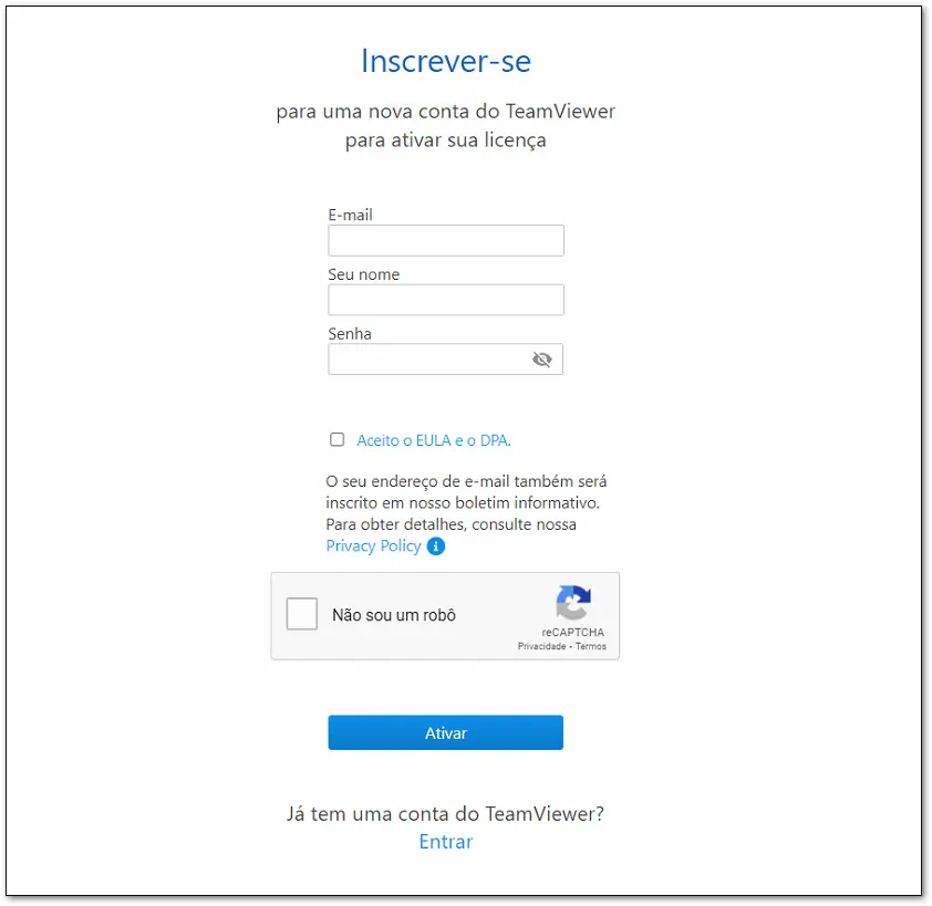 Como Ativar Sua Licen C3 A7A TeamViewer Business Inscrever Se Passo A Passo