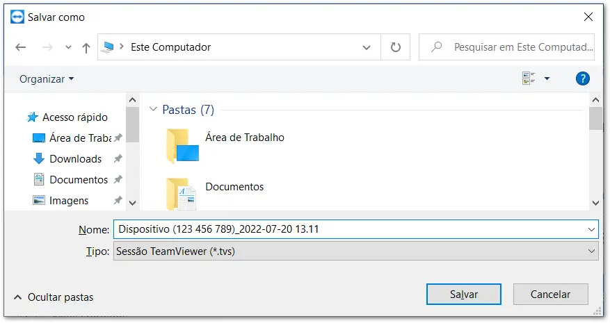 Salve A Grava C3 A7 C3 A3O Da Sess C3 A3O Remota Do TeamViewer