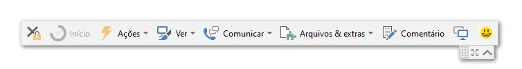 Barra De Ferramentas Da Sess C3 A3O Remota Do TeamViewer