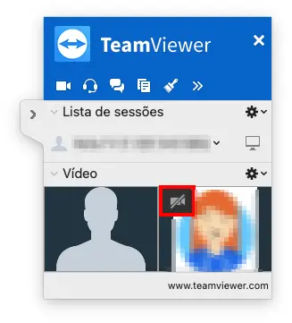 Barra De Ferramentas Da Sess C3 A3O Remota Do TeamViewer No Macos C3 81Udio V C3 Addeo Durante A Sess C3 A3O Remota