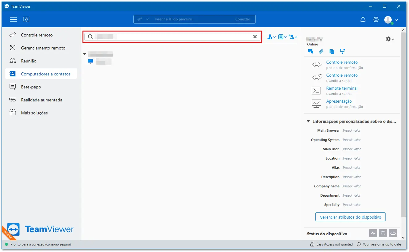 Como Buscar Um Id Em Sua Lista De Computadores E Contatos TeamViewer