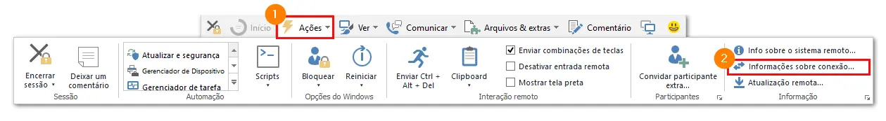 Determine O Consumo De Largura De Banda TeamViewer