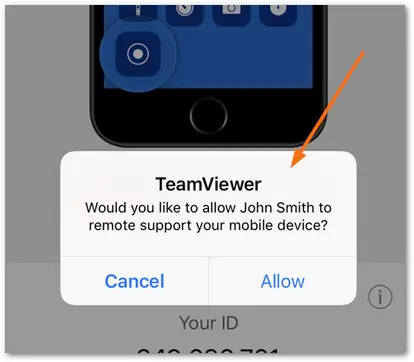 Como Compartilhar A Tela Do Seu Ipad Ou Iphone Aceitar Conex C3 A3O TeamViewer