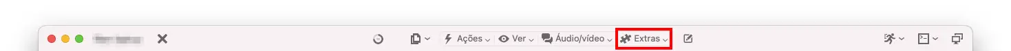 Sess C3 A3O Remota TeamViewer Barra De Ferramentas De Controle Remoto Do Macos Extras