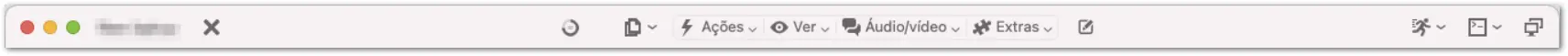 Barra De Ferramentas Da Sess C3 A3O Remota Do TeamViewer No Macos