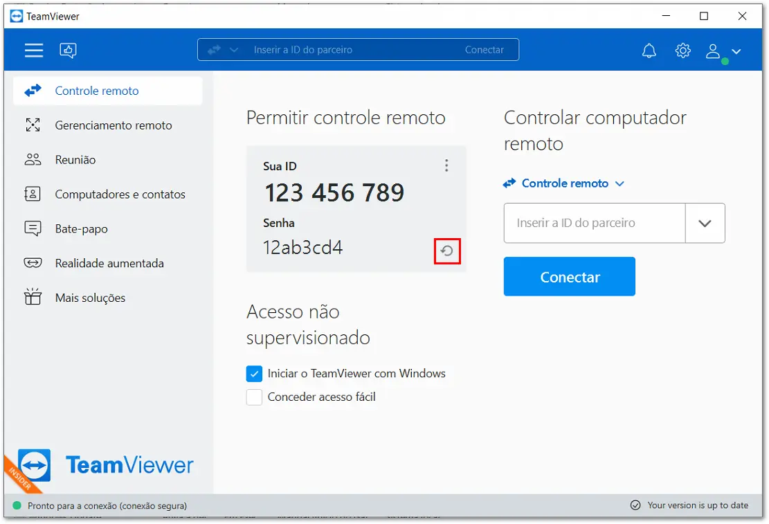 Como Alterar A Senha Aleat C3 B3Ria Do TeamViewer