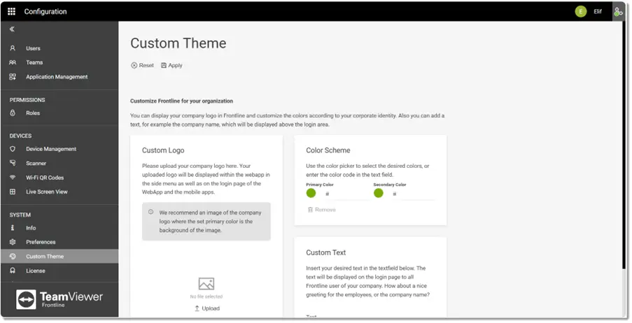 Custom Theme