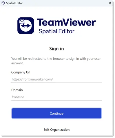 Sign In Spatial Editor