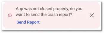 Automatic Error Reporting Pop Up