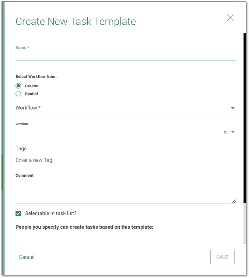 Create A Template