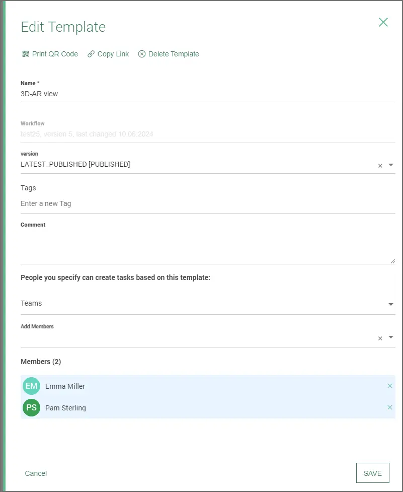 Xinspect Edittemplate