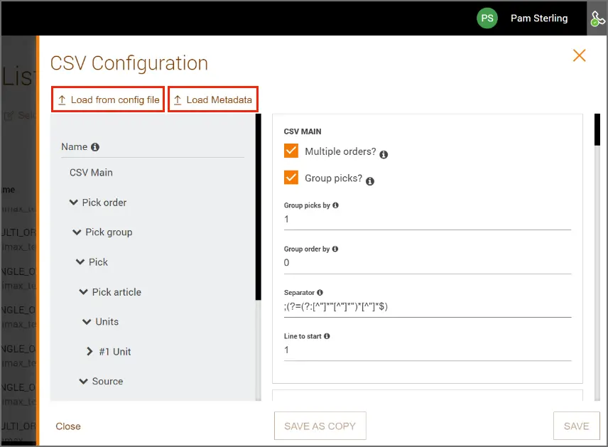 Csv Configuration