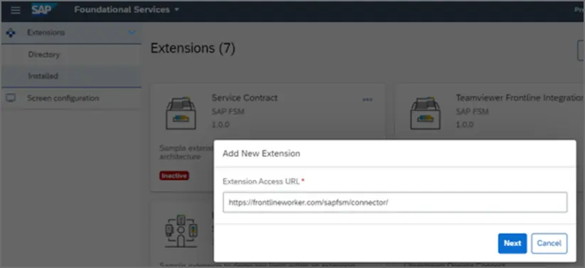 Add New Extension