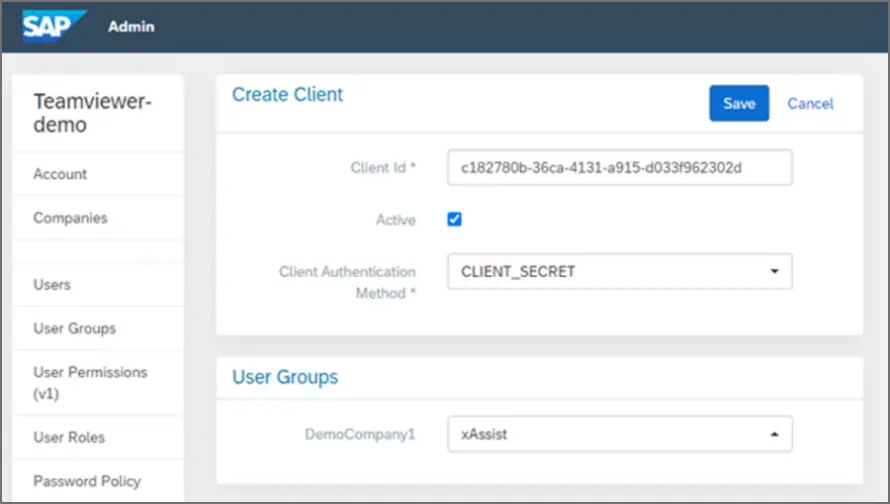 Create Client Admin