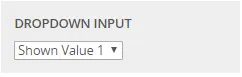 Config Dropdown