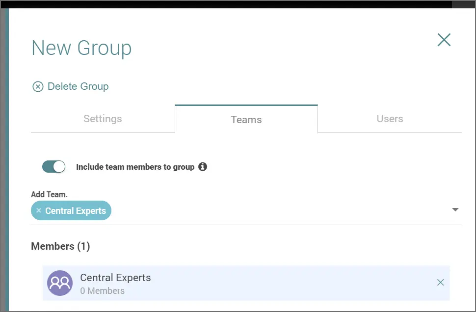 Include Team Members To Group