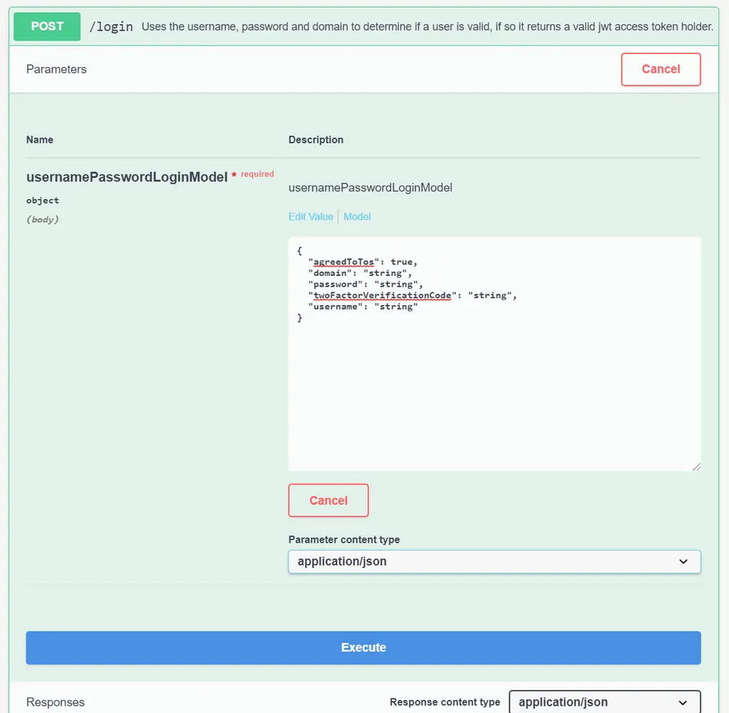 API Login